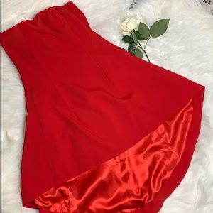 🆕 High Low Strapless Dress